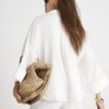 White Embellished Beach Shirt