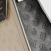 White Embossed Charm Tote Bag