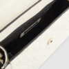 White Embossed Charm Tote Bag