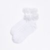 White frill ankle socks