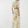 White Fruit Print Beach Trousers