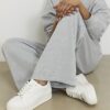 White Lace Up Flatform Trainers