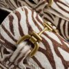 White Leather Zebra Loafers