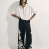 White Linen Blend Shirt