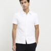 White Muscle Fit Shirt