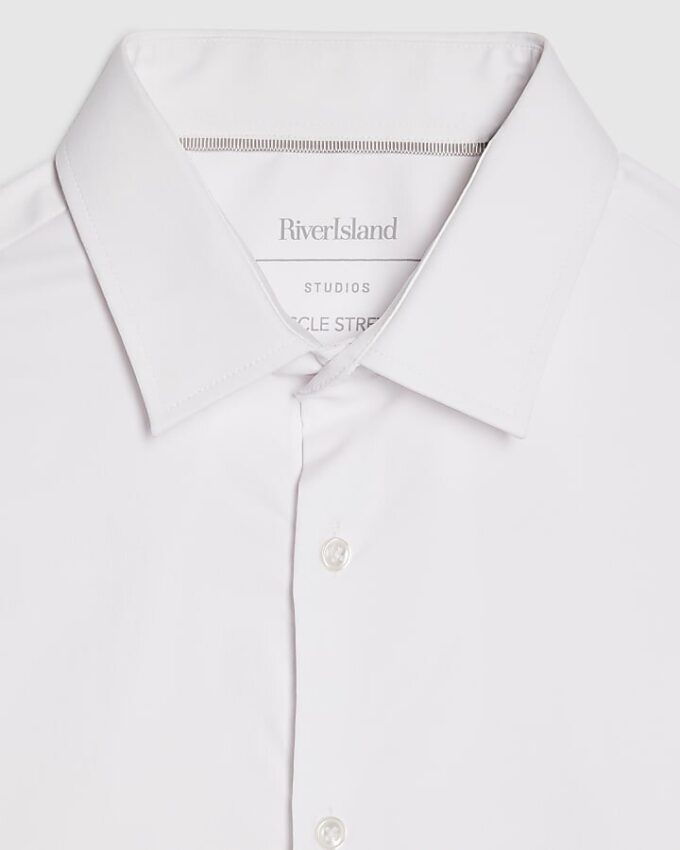 White Muscle Fit Shirt