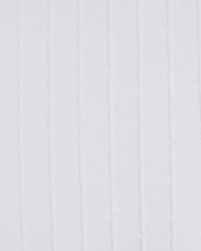 White Muscle Fit Textured Jumper