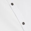 White Muscle Fit Textured Shirt