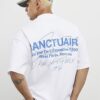 White Oversized Fit Sanctuaire T-Shirt