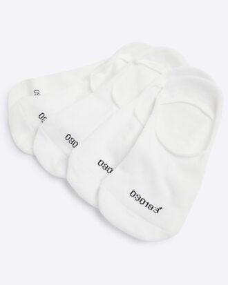 White Pack Of 5 Liner Socks