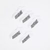 White Pack Of 5 Ribbed Monogram Trainer Socks