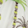 White Palm Tree Embroidered Shirt