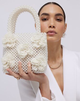 White Pearl Corsage Grab Bag