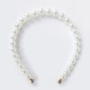 White pearl headband