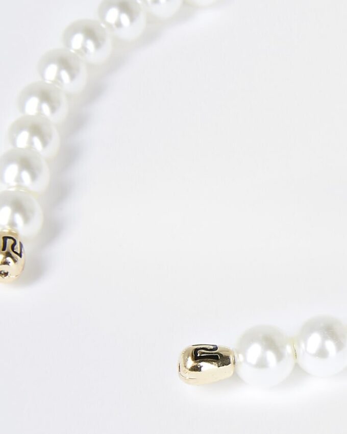 White pearl headband