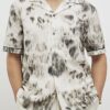 White Regular Fit Blurred Animal Print Shirt