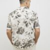White Regular Fit Blurred Animal Print Shirt