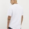 White Regular Fit Curve Hem T-Shirt