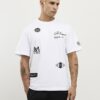 White Regular Fit MCMXII Multi Badge T-Shirt