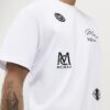 White Regular Fit MCMXII Multi Badge T-Shirt