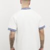 White Regular Fit Tipped Crest T-Shirt