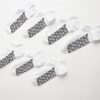 White RI Monogram Pack Of 7 Socks