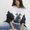 White Short Sleeve Dog Graphic T-Shirt