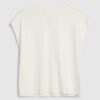White Short Sleeve Loose Fit Top
