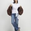 White Short Sleeve Tie Side T-shirt
