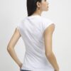 White Short Sleeve Tie Side T-shirt