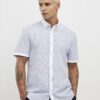 White Slim Fit Check Shirt