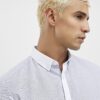 White Slim Fit Check Shirt
