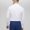 White Slim Fit Contrast Trim Shirt