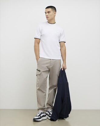 White Slim Fit MCMXII Badge T-Shirt