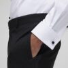 White Slim Fit Pique Formal Shirt