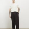 White Slim Fit Ribbed T-Shirt