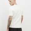 White Slim Fit Ribbed T-Shirt