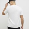 White Slim Fit Textured Ame Saint T-Shirt