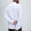 White Slim Fit Washed Shirt