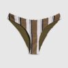 White Stripe Hardware Bikini Bottoms