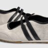 White Suede Double Strap Flat Shoes