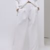 White Ultra High Waist Wide Leg Trousers