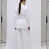 White Ultra High Waist Wide Leg Trousers