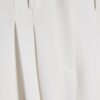 White Ultra High Waist Wide Leg Trousers