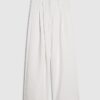 White Ultra High Waist Wide Leg Trousers