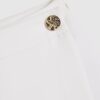 White Wrap Button Detail Skort