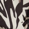 White Zebra Print Tie Side Top