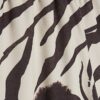 White Zebra Print Wide Leg Trousers