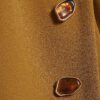 Yellow Collarless Asymmetric Waistcoat