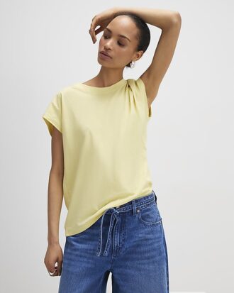 Yellow Grown On Sleeve T-Shirt